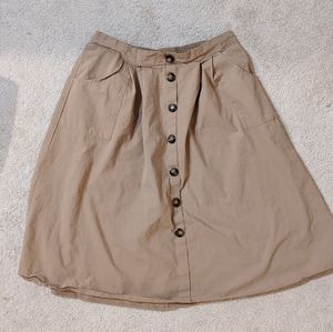 Tan midi skirt